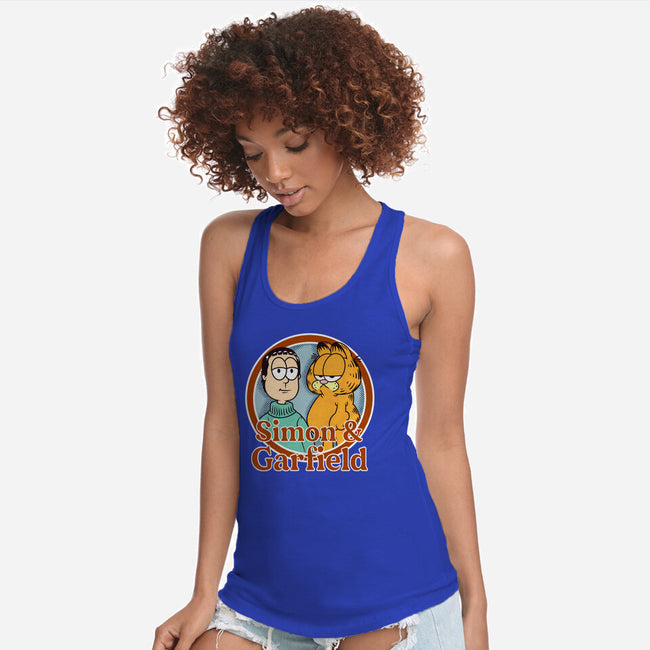 Simon & Garfield-Womens-Racerback-Tank-SeamusAran
