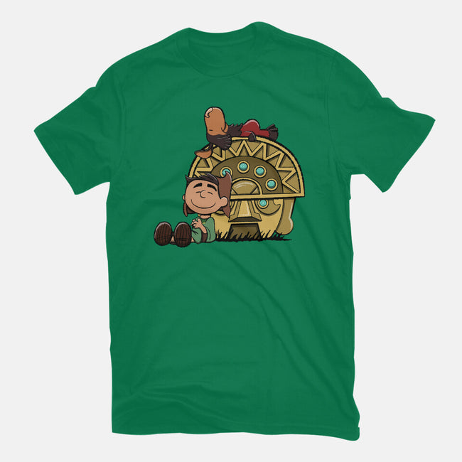 Boom Baby-Womens-Fitted-Tee-DrawnByBryan