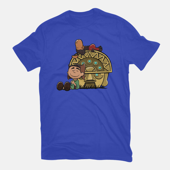 Boom Baby-Womens-Fitted-Tee-DrawnByBryan