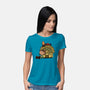 Boom Baby-Womens-Basic-Tee-DrawnByBryan
