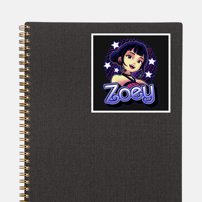 Demon Huntress Zoey-None-Glossy-Sticker-Astrobot Invention