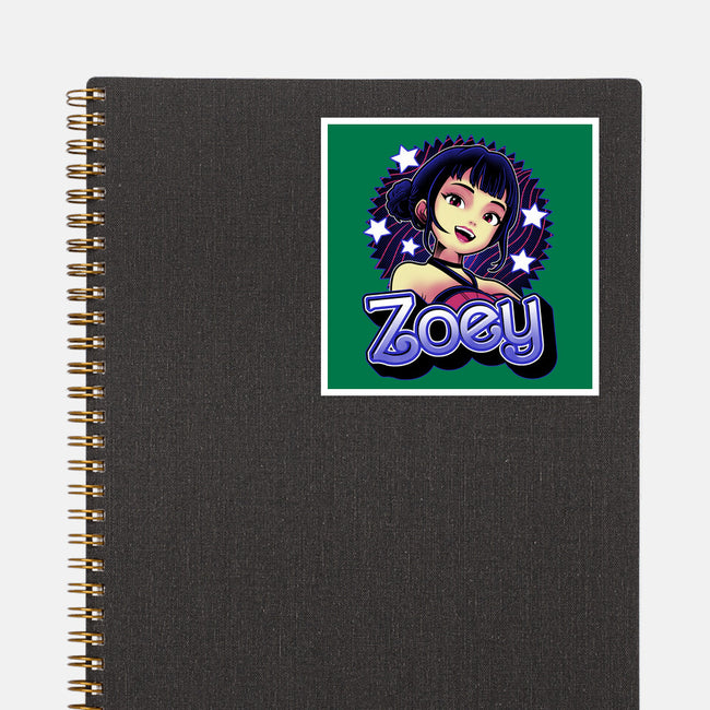 Demon Huntress Zoey-None-Glossy-Sticker-Astrobot Invention