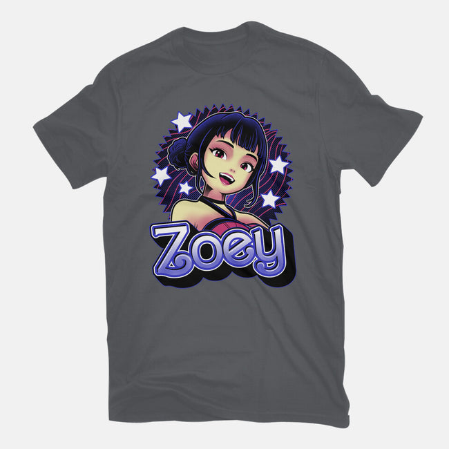 Demon Huntress Zoey-Womens-Fitted-Tee-Astrobot Invention