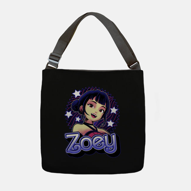 Demon Huntress Zoey-None-Adjustable Tote-Bag-Astrobot Invention