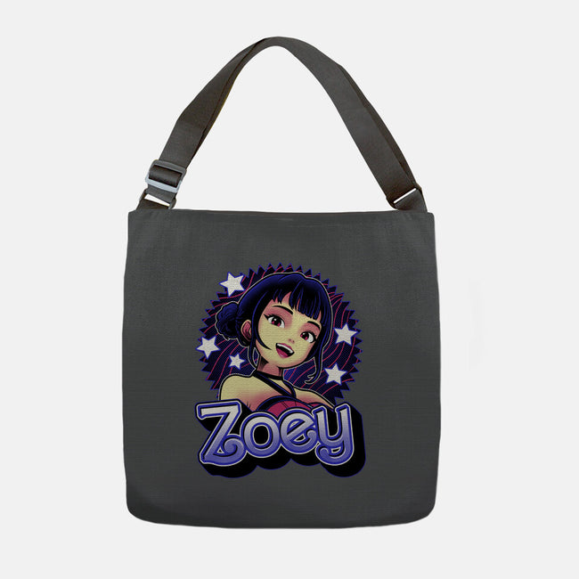 Demon Huntress Zoey-None-Adjustable Tote-Bag-Astrobot Invention