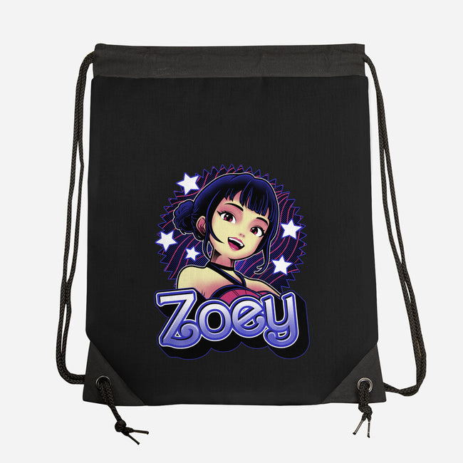 Demon Huntress Zoey-None-Drawstring-Bag-Astrobot Invention