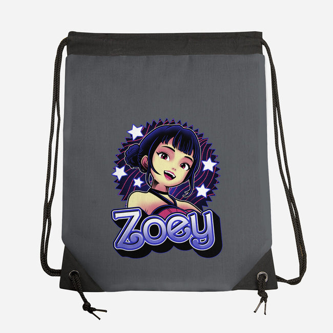 Demon Huntress Zoey-None-Drawstring-Bag-Astrobot Invention