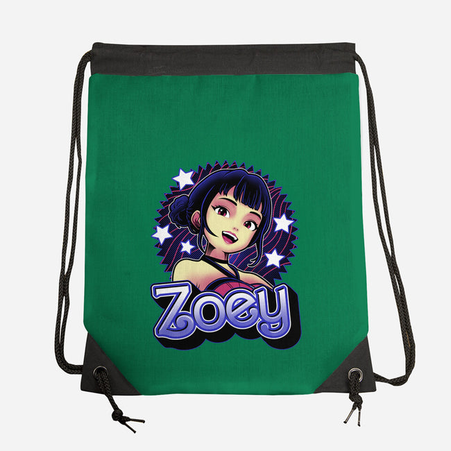 Demon Huntress Zoey-None-Drawstring-Bag-Astrobot Invention
