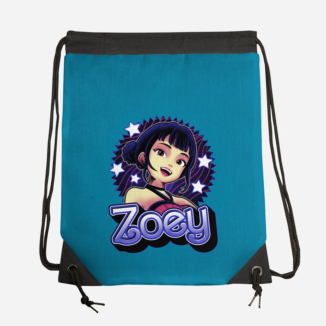 Demon Huntress Zoey-None-Drawstring-Bag-Astrobot Invention