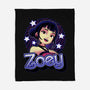 Demon Huntress Zoey-None-Fleece-Blanket-Astrobot Invention