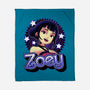 Demon Huntress Zoey-None-Fleece-Blanket-Astrobot Invention