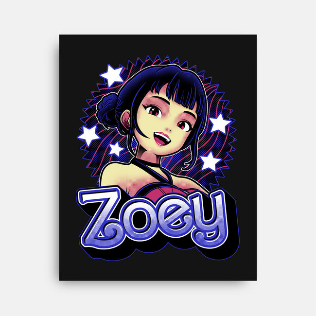 Demon Huntress Zoey-None-Stretched-Canvas-Astrobot Invention