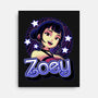 Demon Huntress Zoey-None-Stretched-Canvas-Astrobot Invention