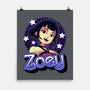 Demon Huntress Zoey-None-Matte-Poster-Astrobot Invention
