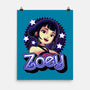 Demon Huntress Zoey-None-Matte-Poster-Astrobot Invention