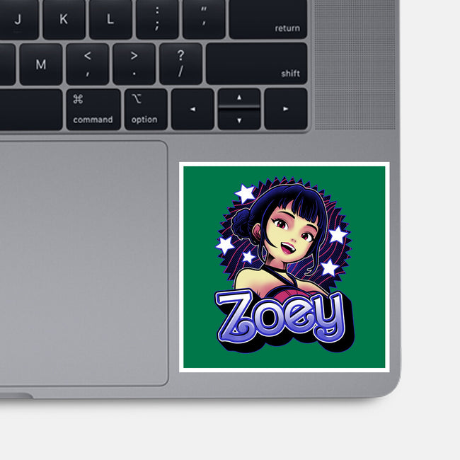 Demon Huntress Zoey-None-Glossy-Sticker-Astrobot Invention