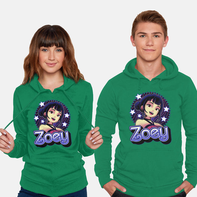 Demon Huntress Zoey-Unisex-Pullover-Sweatshirt-Astrobot Invention