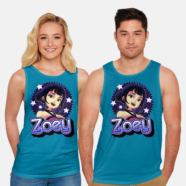 Demon Huntress Zoey-Unisex-Basic-Tank-Astrobot Invention