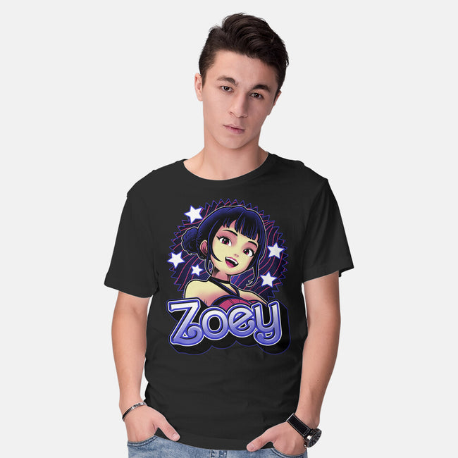 Demon Huntress Zoey-Mens-Basic-Tee-Astrobot Invention