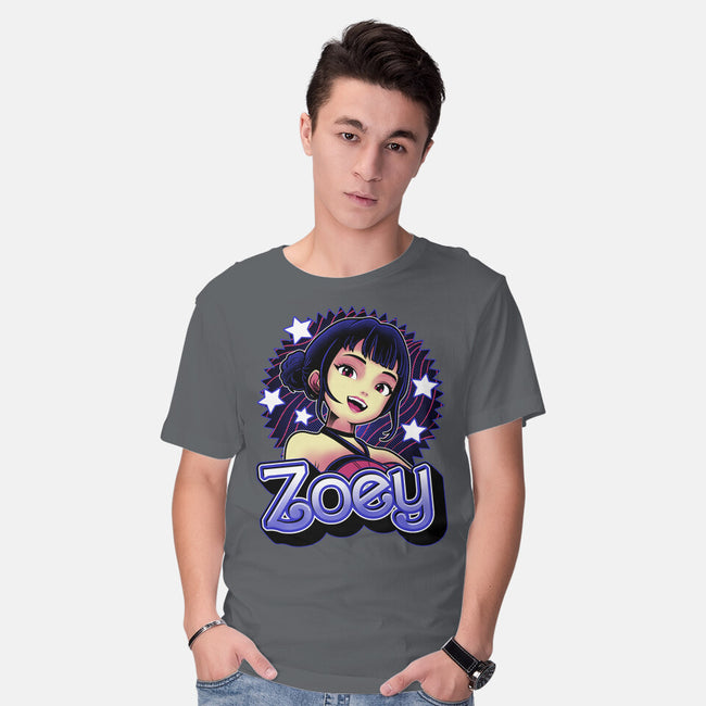 Demon Huntress Zoey-Mens-Basic-Tee-Astrobot Invention