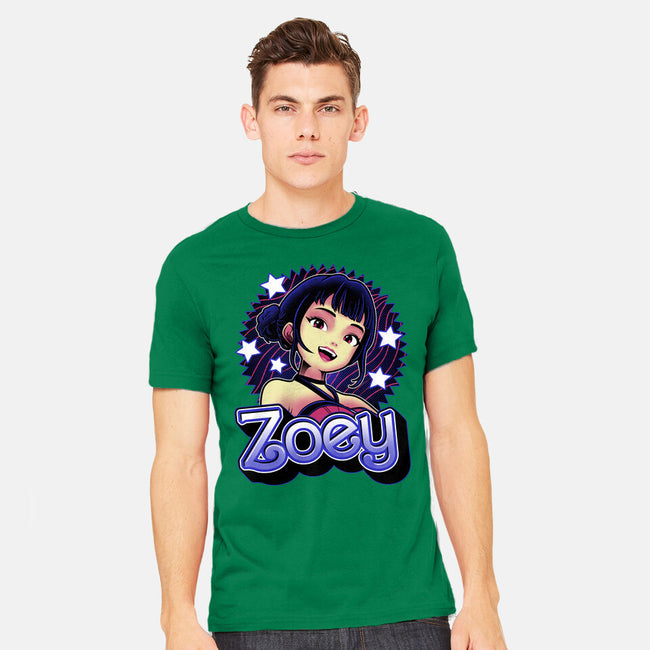 Demon Huntress Zoey-Mens-Heavyweight-Tee-Astrobot Invention