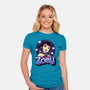 Demon Huntress Zoey-Womens-Fitted-Tee-Astrobot Invention