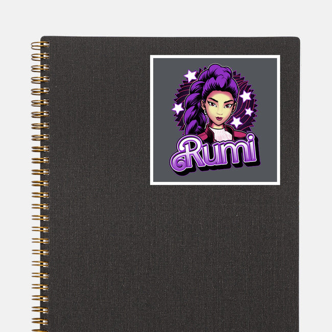 Demon Huntress Rumi-None-Glossy-Sticker-Astrobot Invention