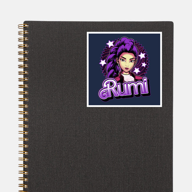 Demon Huntress Rumi-None-Glossy-Sticker-Astrobot Invention