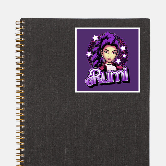 Demon Huntress Rumi-None-Glossy-Sticker-Astrobot Invention