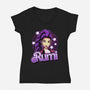 Demon Huntress Rumi-Womens-V-Neck-Tee-Astrobot Invention