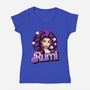 Demon Huntress Rumi-Womens-V-Neck-Tee-Astrobot Invention