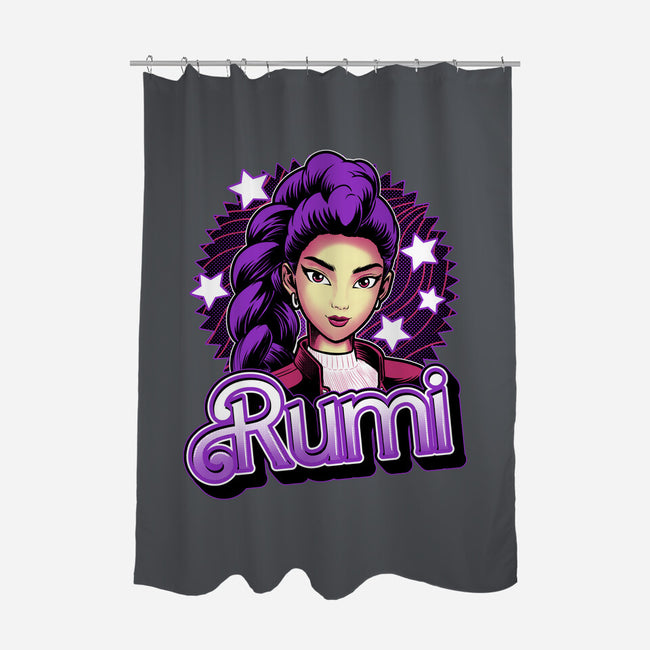 Demon Huntress Rumi-None-Polyester-Shower Curtain-Astrobot Invention