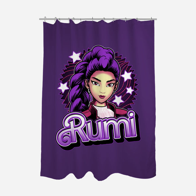 Demon Huntress Rumi-None-Polyester-Shower Curtain-Astrobot Invention