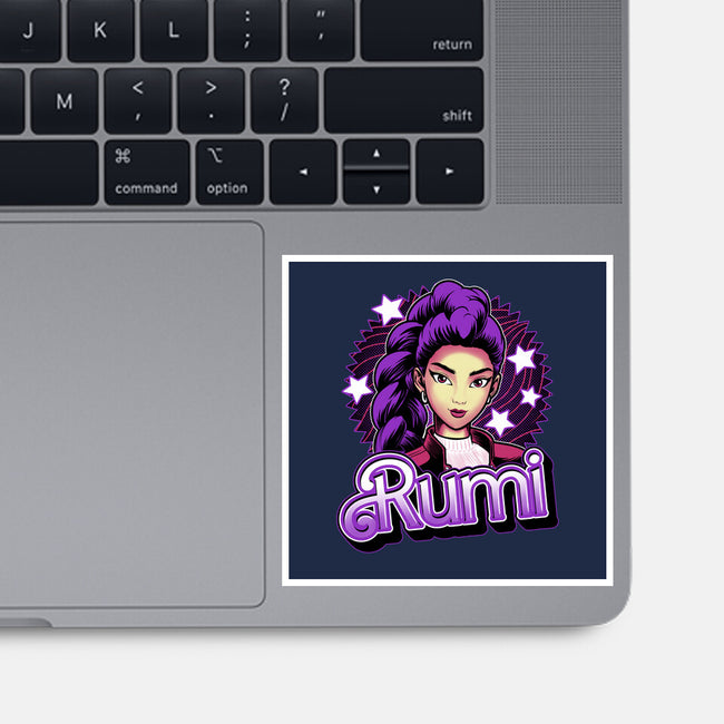 Demon Huntress Rumi-None-Glossy-Sticker-Astrobot Invention