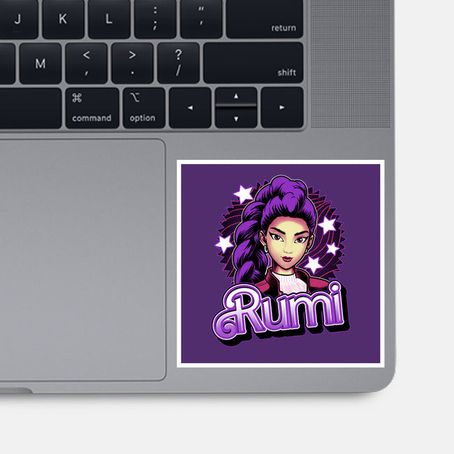Demon Huntress Rumi-None-Glossy-Sticker-Astrobot Invention