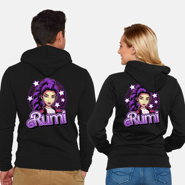Demon Huntress Rumi-Unisex-Zip-Up-Sweatshirt-Astrobot Invention