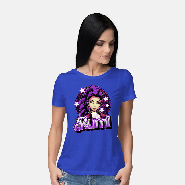 Demon Huntress Rumi-Womens-Basic-Tee-Astrobot Invention