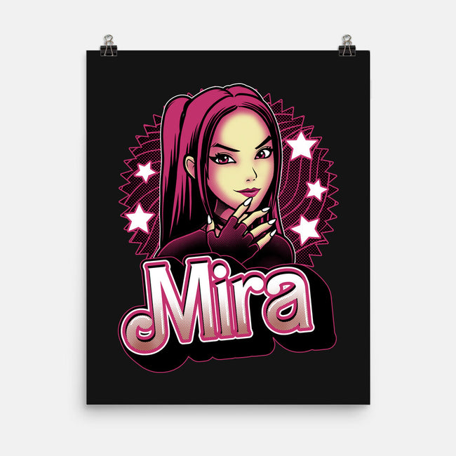 Demon Huntress Mira-None-Matte-Poster-Astrobot Invention
