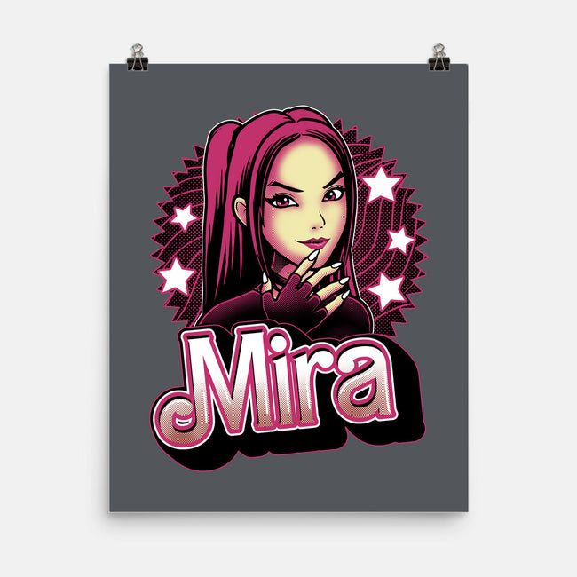 Demon Huntress Mira-None-Matte-Poster-Astrobot Invention