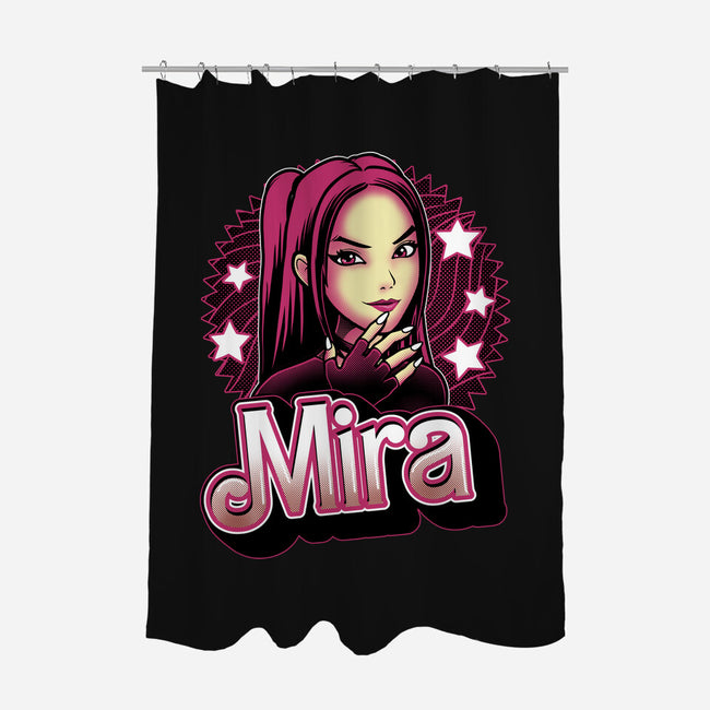 Demon Huntress Mira-None-Polyester-Shower Curtain-Astrobot Invention