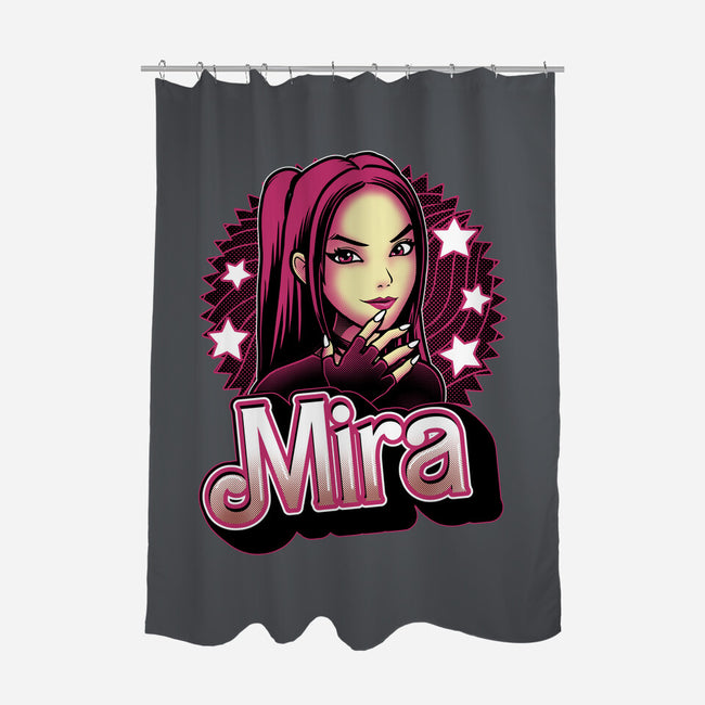 Demon Huntress Mira-None-Polyester-Shower Curtain-Astrobot Invention
