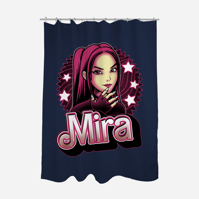 Demon Huntress Mira-None-Polyester-Shower Curtain-Astrobot Invention