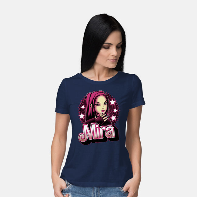 Demon Huntress Mira-Womens-Basic-Tee-Astrobot Invention