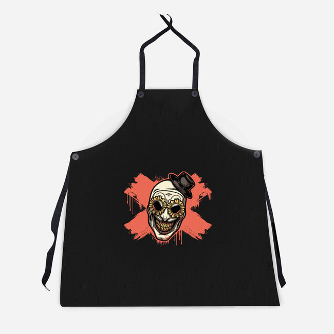 Clown Art Smiling Icon-Unisex-Kitchen-Apron-Studio Mootant