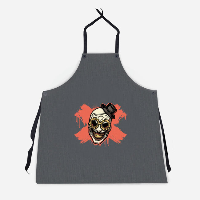 Clown Art Smiling Icon-Unisex-Kitchen-Apron-Studio Mootant