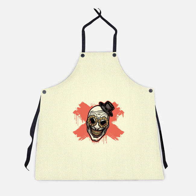 Clown Art Smiling Icon-Unisex-Kitchen-Apron-Studio Mootant