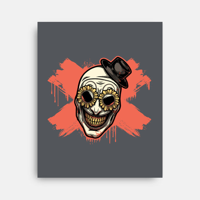 Clown Art Smiling Icon-None-Stretched-Canvas-Studio Mootant