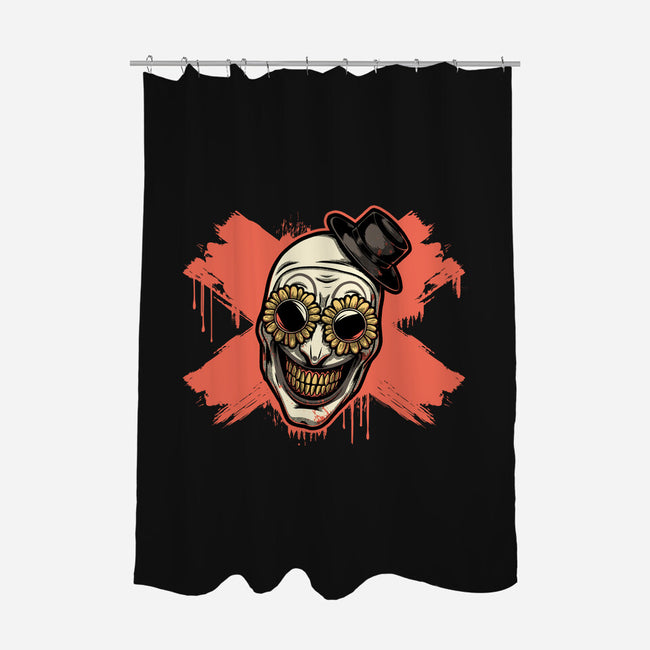 Clown Art Smiling Icon-None-Polyester-Shower Curtain-Studio Mootant