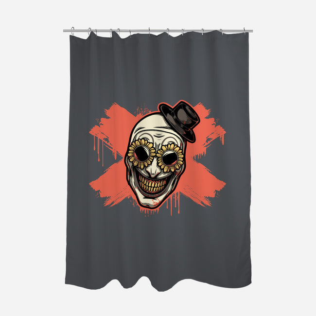Clown Art Smiling Icon-None-Polyester-Shower Curtain-Studio Mootant