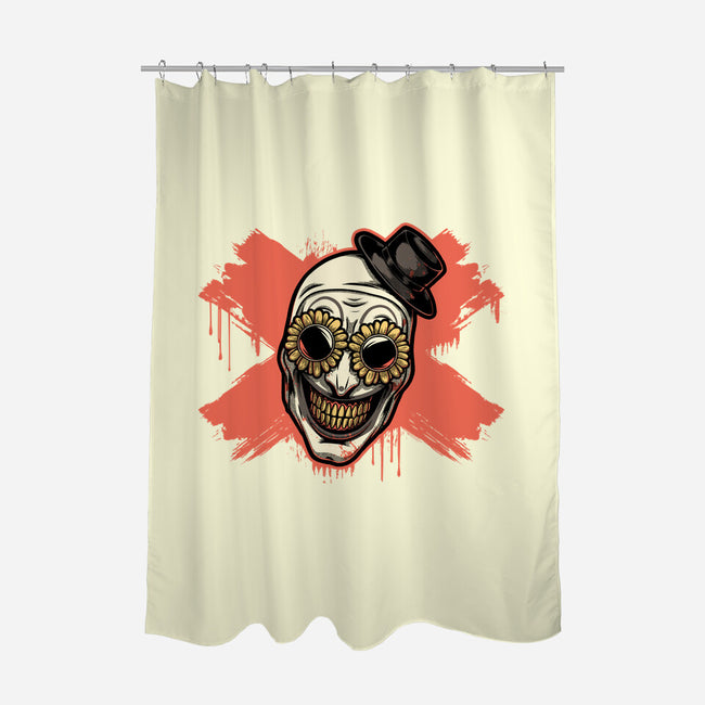 Clown Art Smiling Icon-None-Polyester-Shower Curtain-Studio Mootant